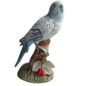 Vintage Lefton Parakeet ceramic figurine